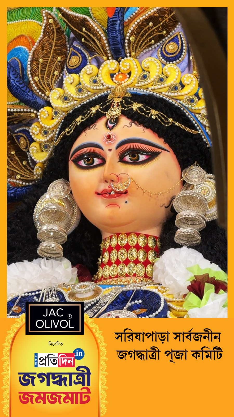 Jagaddhatri Jamjamat 2025 | সরিষাপাড়া সার্বজনীন জগদ্ধাত্রী পূজা কমিটির সাজসজ্জা।